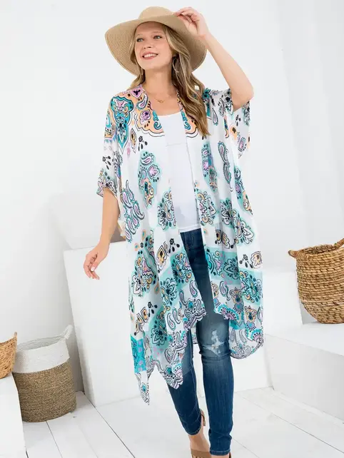 Bohemian Print Kimono