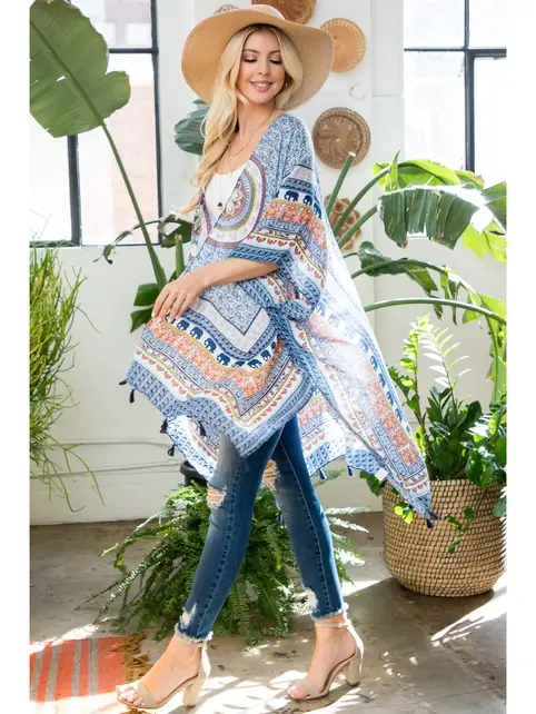 Bohemian Print Kimono