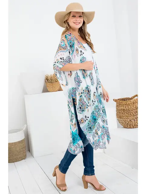 Bohemian Print Kimono