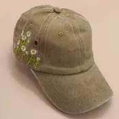Embroidery Floral Baseball Cap Hat