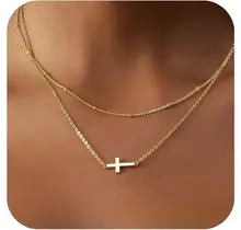 18K Stainless Steel Tarnish Free Cross Necklace | 40NK9614