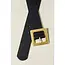 Jossyln By Wall to Wall Classic Oversized Square Buckle Belts