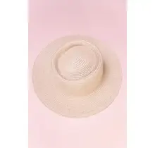 Classic Boater Straw Sun Hats - Pink