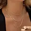 18K Stainless Steel Tarnish Free Layered Necklace | 40NK346