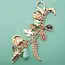 Western Porcelain Cross Boot Cowboy Hat Bag Charm | 80K010