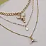 Bull Horn Multi Layer Necklace | 80N243