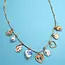 Jossyln By Wall to Wall Charm Necklace-Ceramic Porcelain Heart Pearl | 80N91553 - Blue