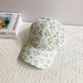 Floral Casual Baseball Cap | 40HW736 - Blue