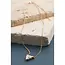 Jossyln By Wall to Wall Classic Mini Triangle Natural Stone Necklace | 470118698 - White Howlite
