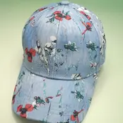 Floral Jean Casual Baseball Cap | 40HW741 - Blue