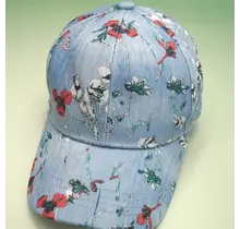 Floral Jean Casual Baseball Cap | 40HW741 - Blue