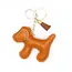 Vegan Leather Dog Bag Charm Keychain | 40KC142 - Brown