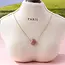 Natural Stone Semi Precious Heart Necklace | 80N92675 - Amethyst