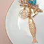 Bag Charm-Ocean Porcelain Heart Fish Cross Flower | 80K064