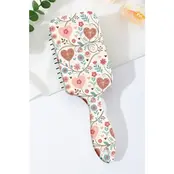 Large Detangle Paddle Hair Brush Comb | 40HC100 - Heart Pink