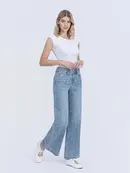 Olivia High Rise Floral Print Wide Leg