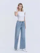 Olivia High Rise Floral Print Wide Leg