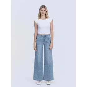 Olivia High Rise Floral Print Wide Leg