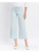 Olivia High Rise Crop Wide Leg Jeans - Light