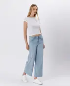 Olivia High Rise Light Wash Wide Leg Jeans