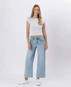 Olivia High Rise Light Wash Wide Leg Jeans