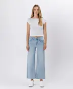 Olivia High Rise Light Wash Wide Leg Jeans