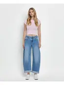 Kate Double Cuffed Barrel Jeans