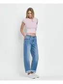 Kate Double Cuffed Barrel Jeans