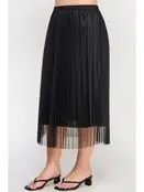 Plus Size Tulle A-Line Midi Skirt
