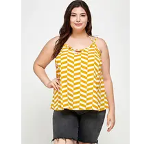 Plus Size Geometric Tank