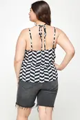 Plus Size Geometric Tank