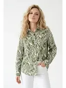 Siya Printed Graphic Shirt - Green