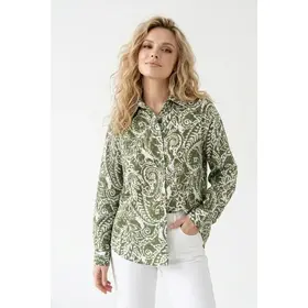 Siya Printed Graphic Shirt - Green