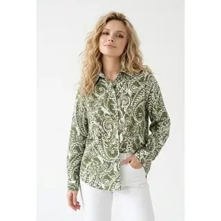 Siya Printed Graphic Shirt - Green