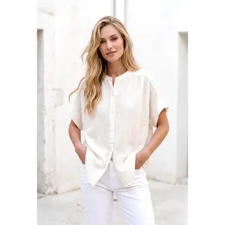 Shree Short Sleeve Bouse - White