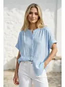Shree Short Sleeve Blouse - Blue