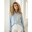 Sherlee Embroidered Button Up - Blue