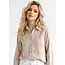 Sabill Embroidered Button Up - Beige
