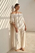 Sherese Bohemian Blouse - Ecru