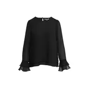 Nia Sheer Ruffle Blouse