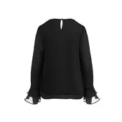 Nia Sheer Ruffle Blouse