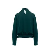Nyra Long Sleeve Blouse - Forest Green