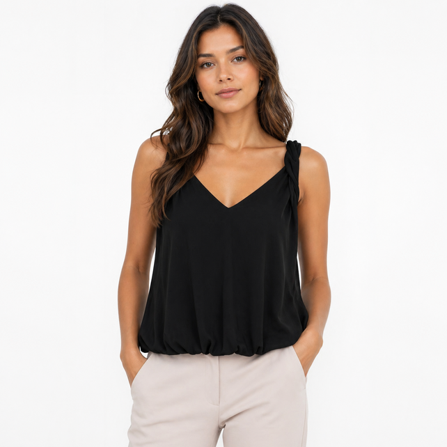 Nimara Bubble Top - Black