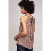 Nera Bean Print Sleeveless Top