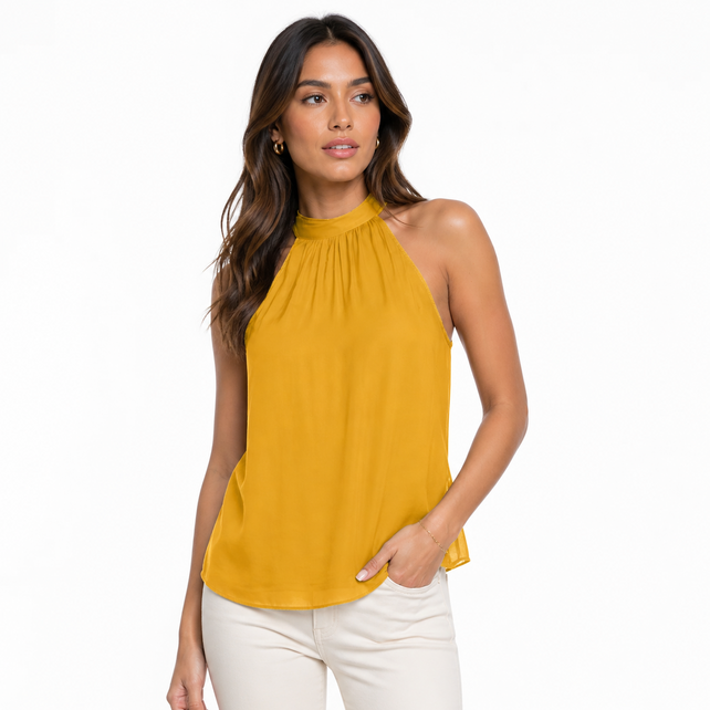 Neiva Mock Neck Halter Top