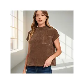 Jaleo Chenille Waffle Sweater
