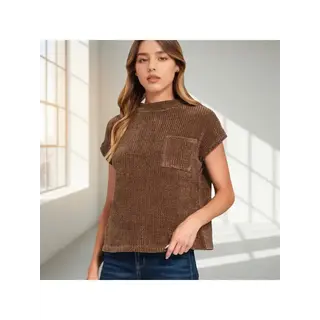 Jaleo Chenille Waffle Sweater