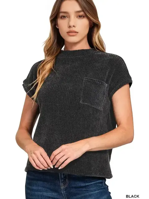 Jaleo Chenille Waffle Sweater