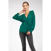 Nellia Raglan Sleeve Blouse - Forest Green