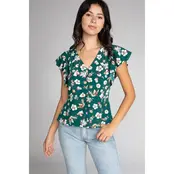 Nama Ruffle Sleeve Blouse - Green